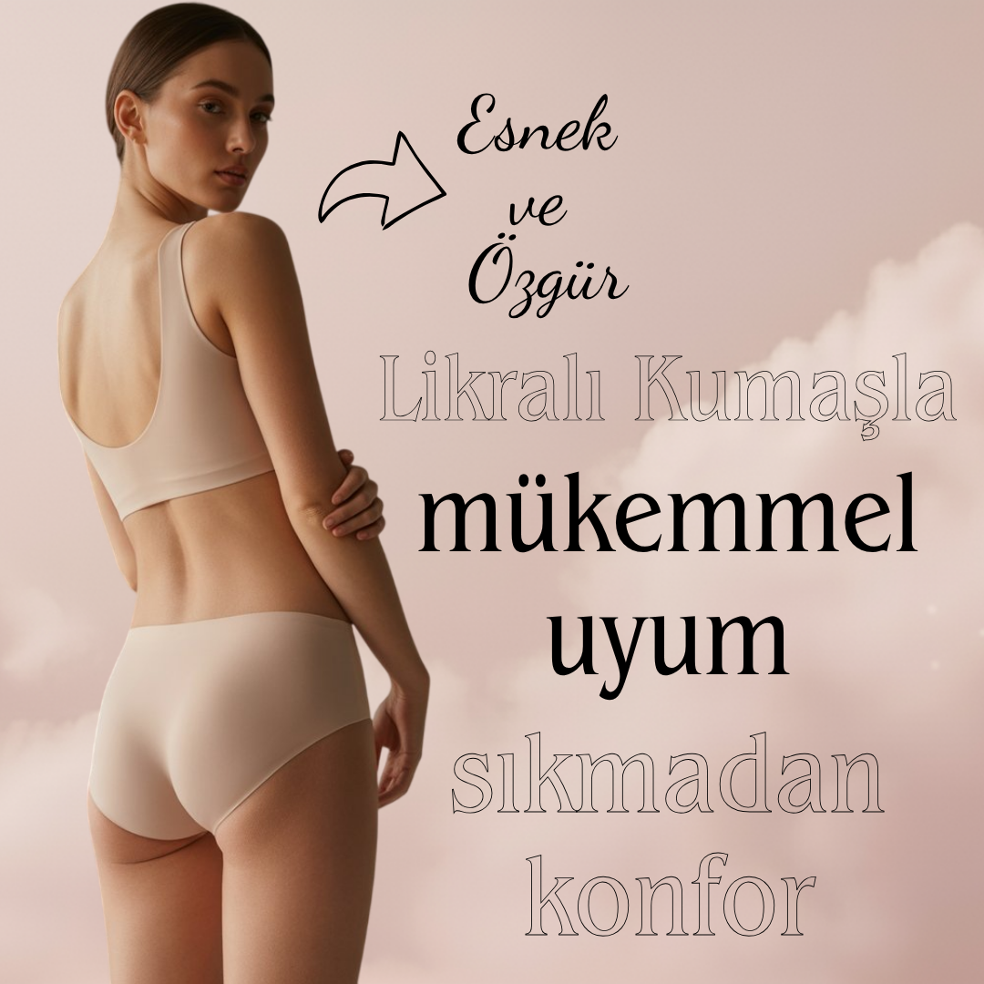 Kadın İç Giyim Hediye Seti – Lazer Kesim Külot + Boxer + Büstiyer
