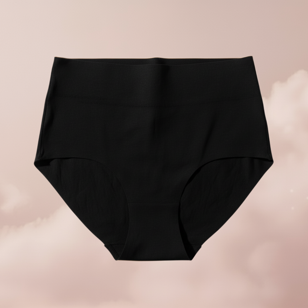 Kadın 3’lü Dikişsiz Lazer Kesim Külot Seti – Yüksek ve Normal Bel, İz Yapmayan Likralı Bikini Slip (Beyaz, Siyah, Ten)